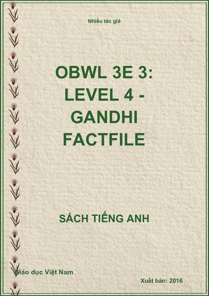 OBWL 3E 3: Level 4 - Gandhi factfile