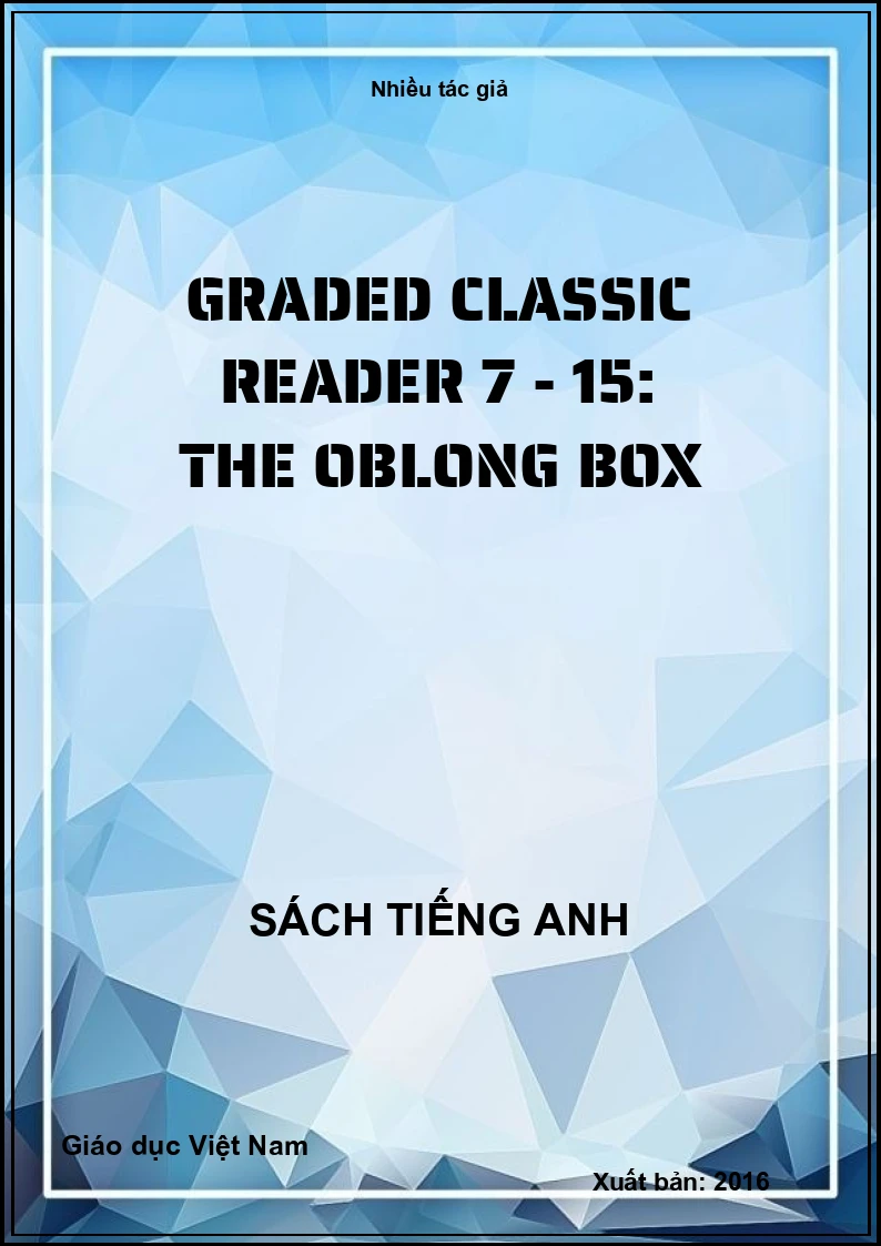 Graded classic reader 7 - 15: The Oblong box
