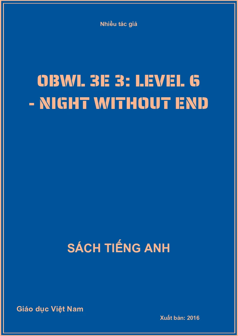 OBWL 3E 3: Level 6 - Night Without End