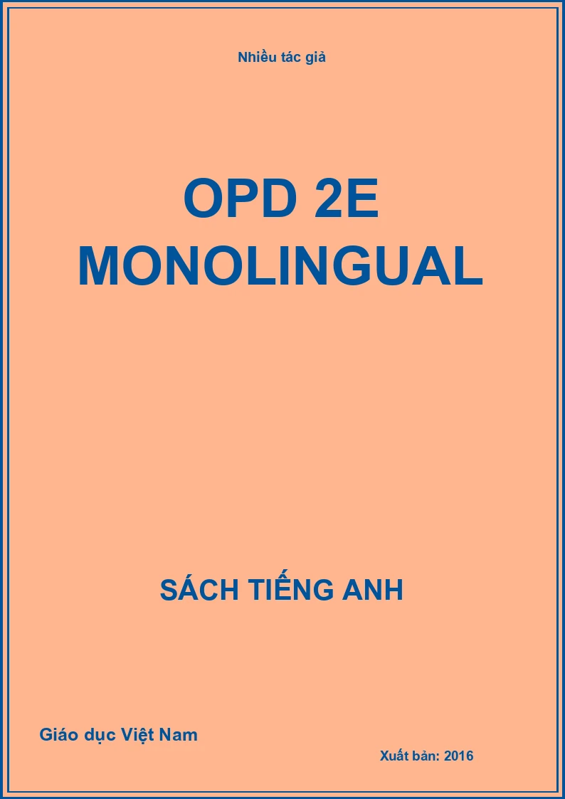 OPD 2E Monolingual