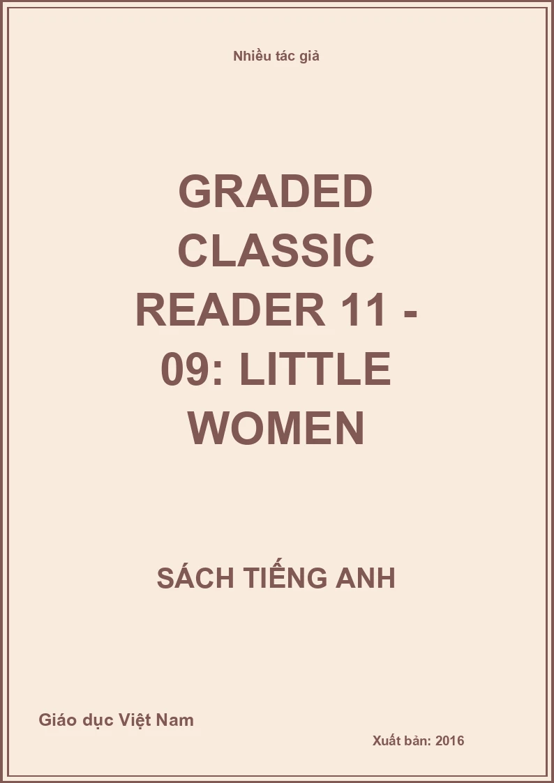 Graded classic reader 11 - 09: Little women