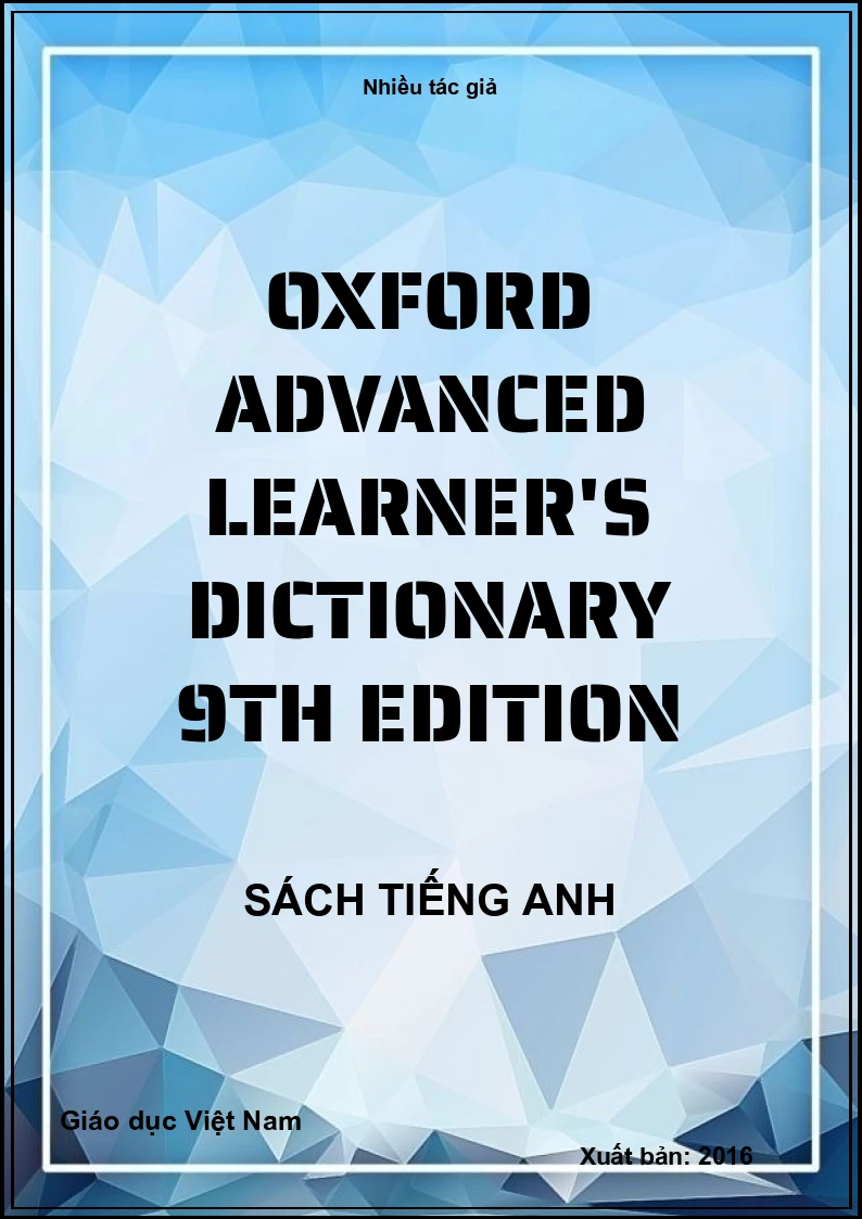 Oxford Advanced Learner's Dictionary 9Th Edition