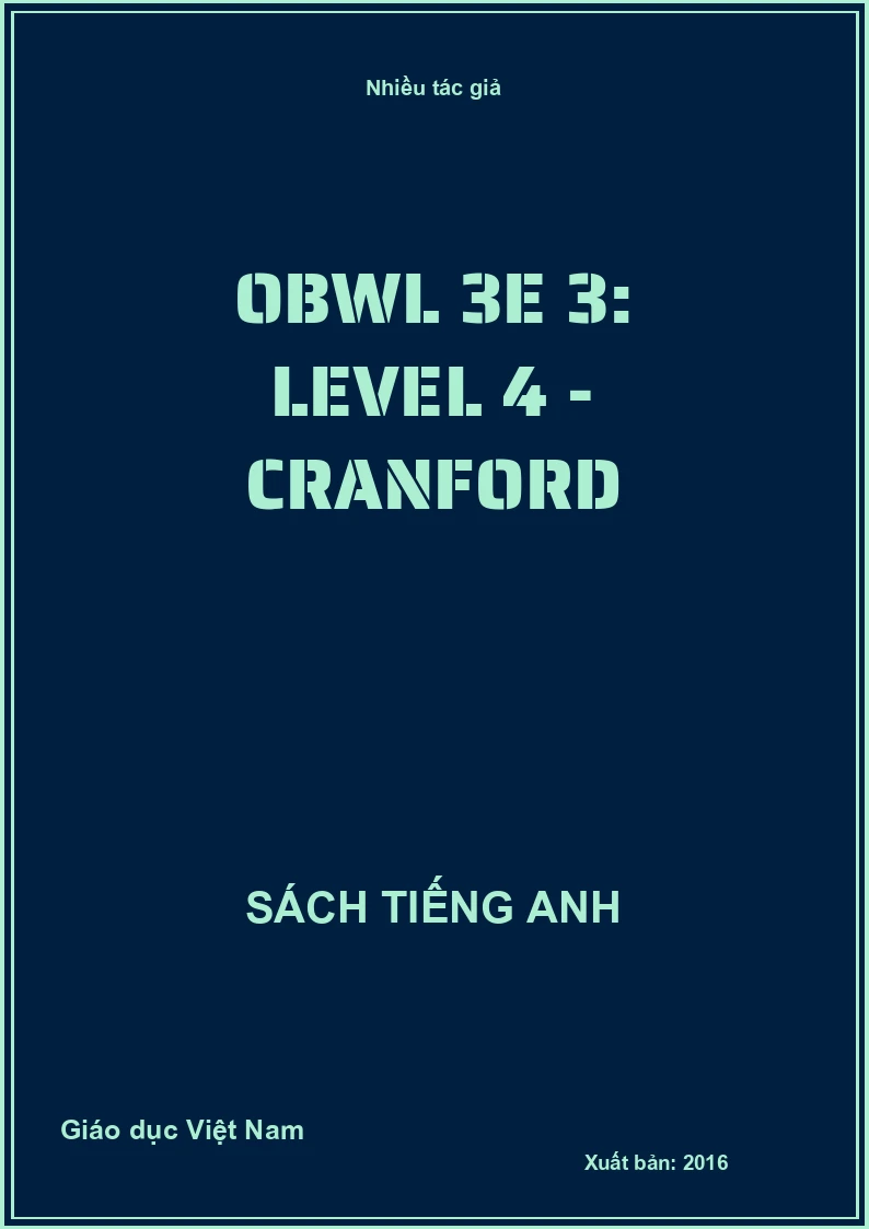 OBWL 3E 3: Level 4 - Cranford