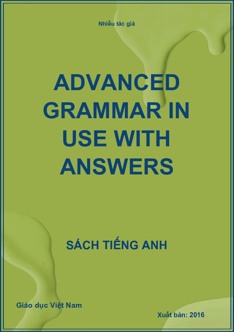 Advanced grammar in use with answers