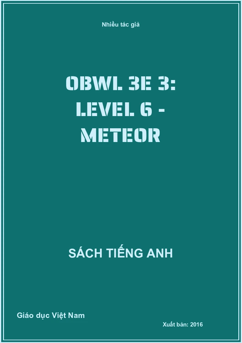 OBWL 3E 3: Level 6 - Meteor