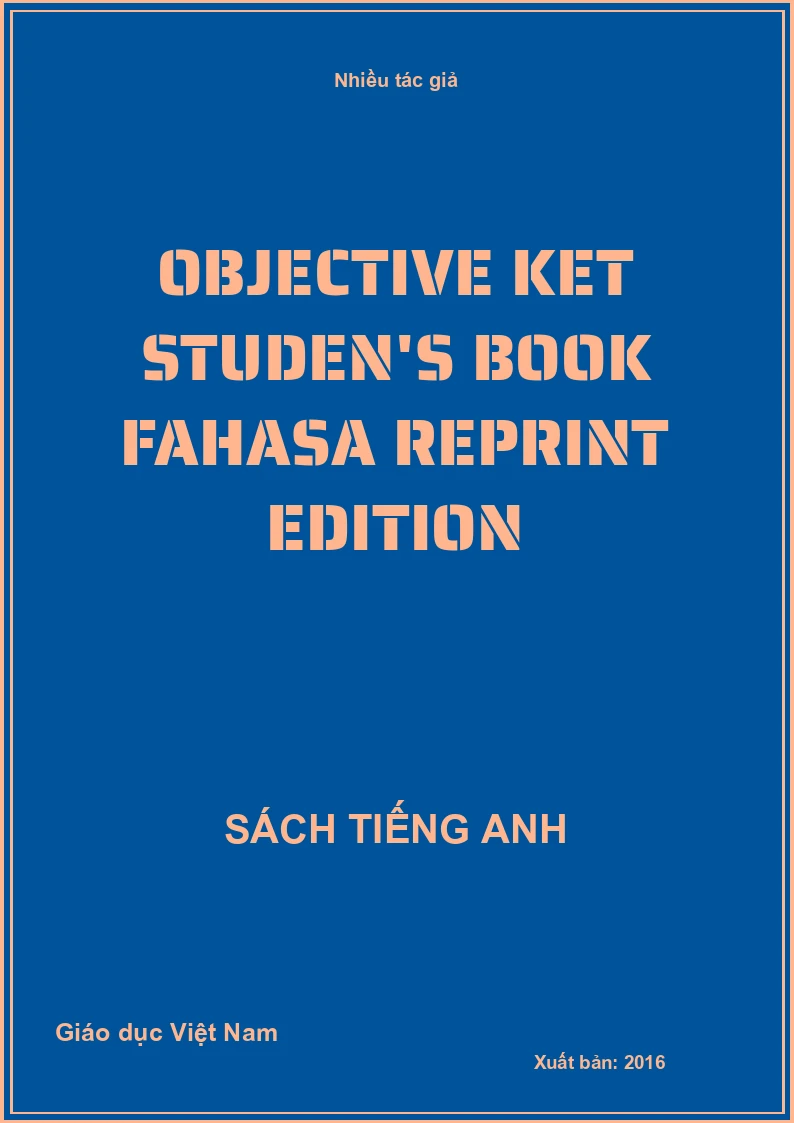 Objective KET studen's book Fahasa reprint edition