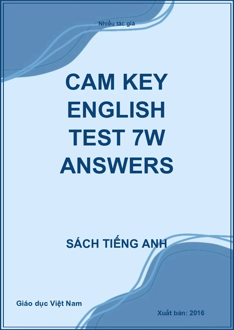 Cam key english test 7w answers