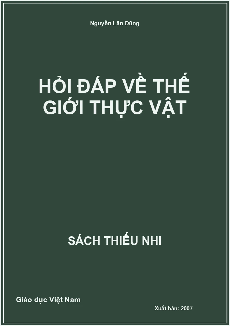 Hỏi đáp về thế giới thực vật