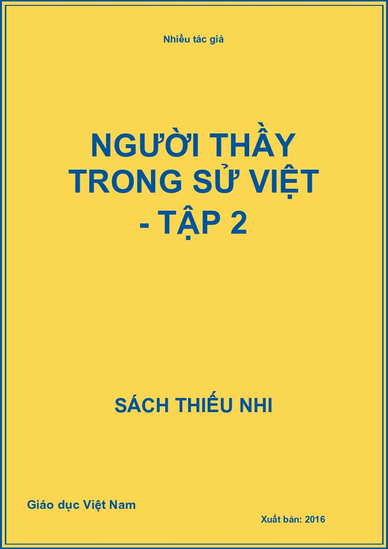 Người Thầy trong sử Việt - Tập 2