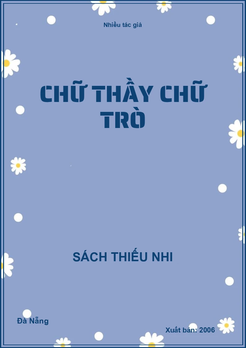 Chữ thầy chữ trò