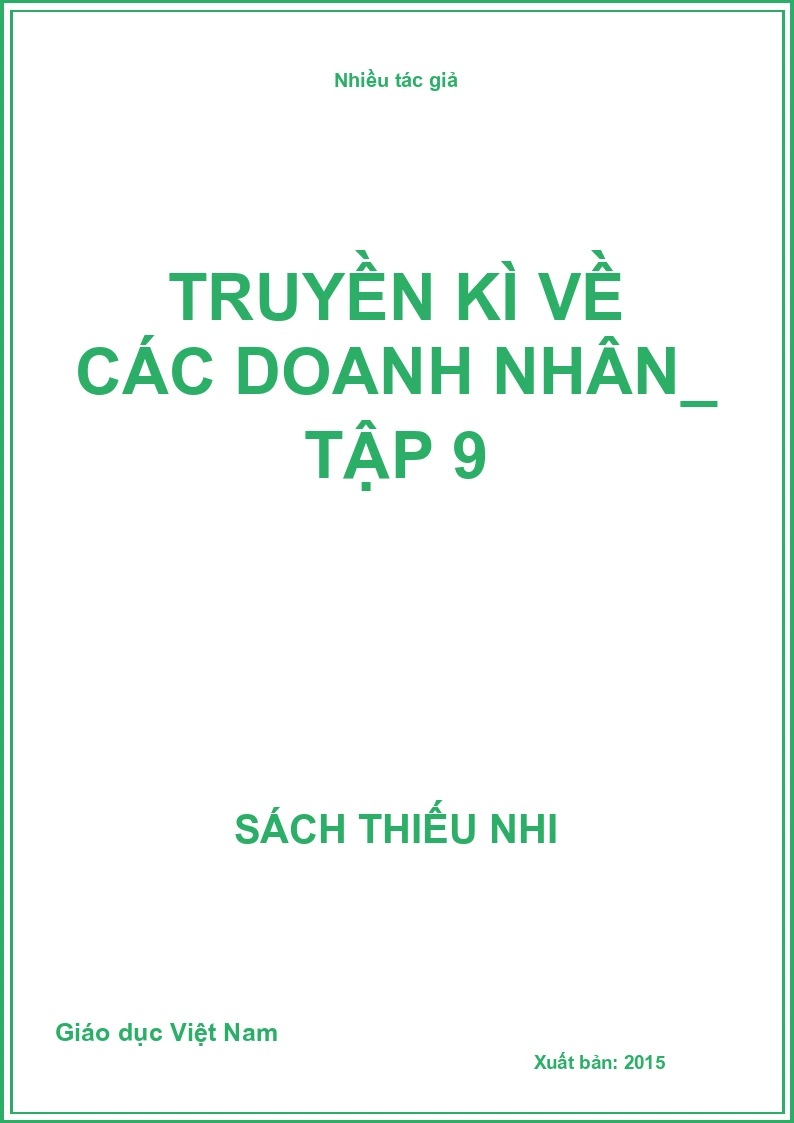 Truyền kì về các doanh nhân_ Tập 9