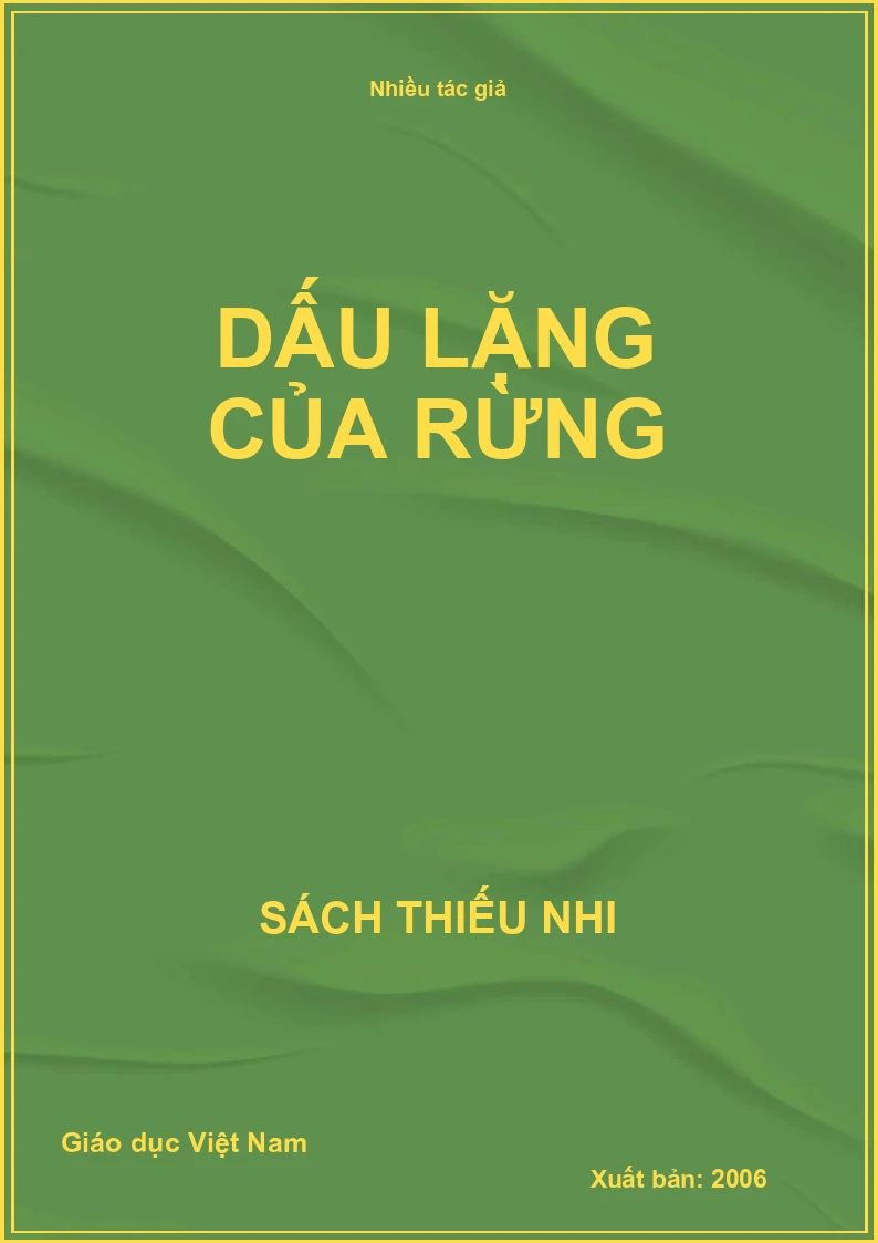 Dấu lặng của rừng