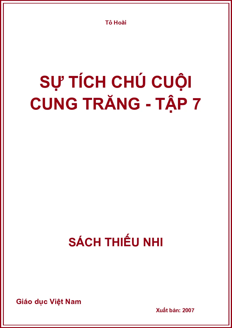 Sự tích chú cuội cung trăng - Tập 7
