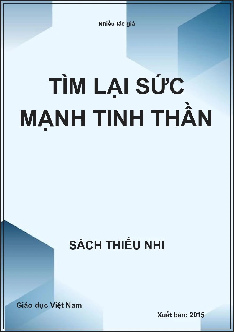 Tìm lại sức mạnh tinh thần