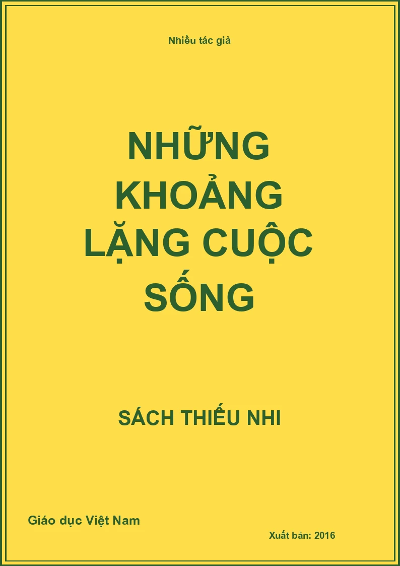 Những khoảng lặng cuộc sống