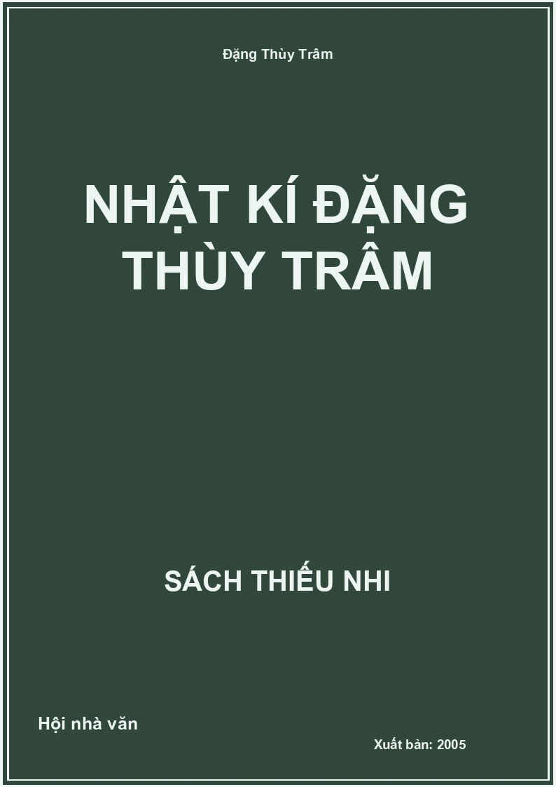 Nhật kí Đặng Thùy Trâm