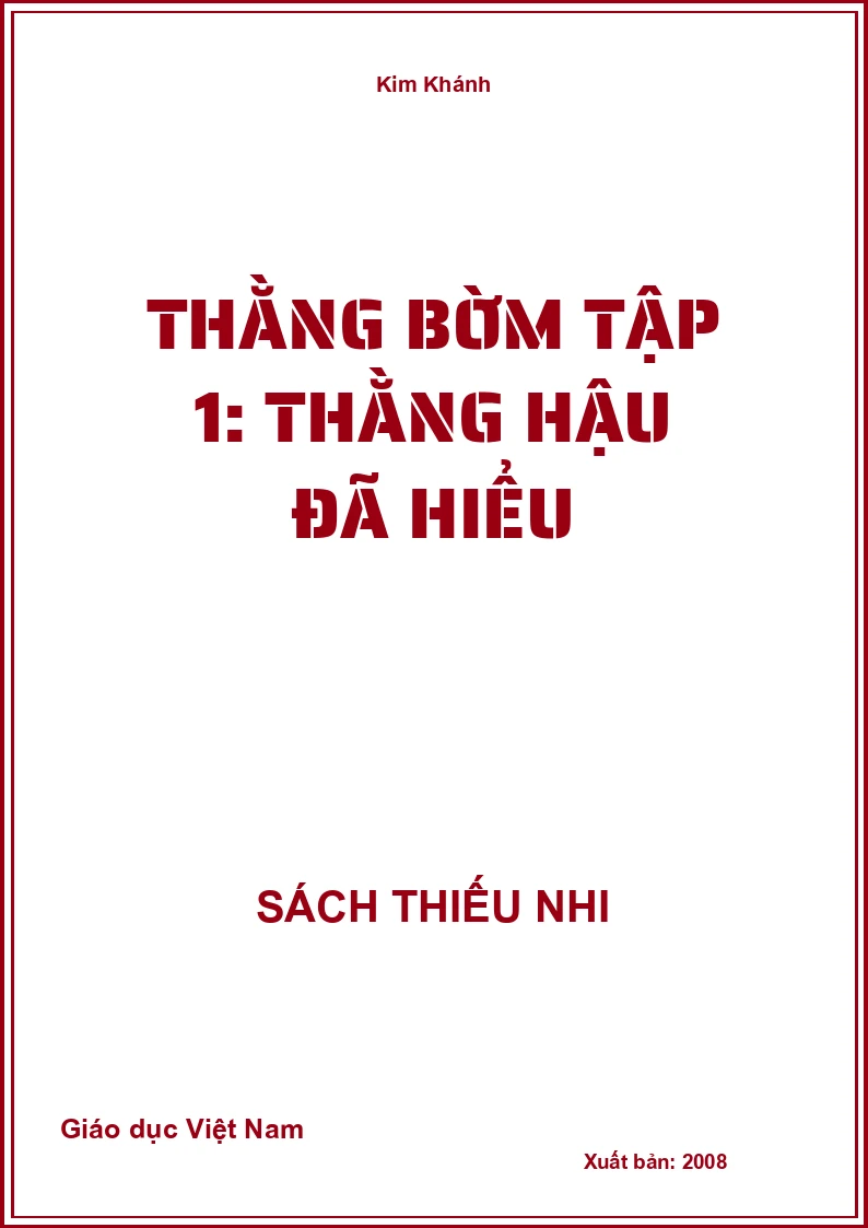 Thằng bờm Tập 1: Thằng Hậu đã hiểu