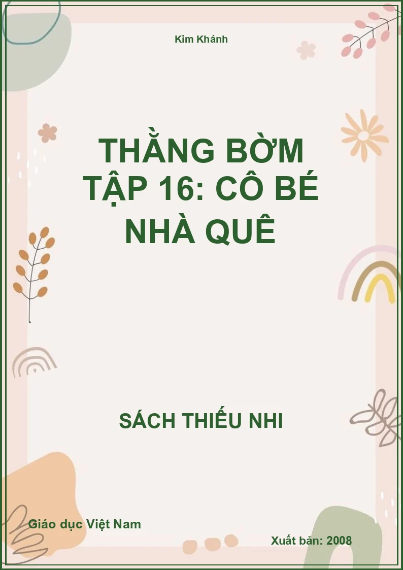Thằng bờm Tập 16: Cô bé nhà quê