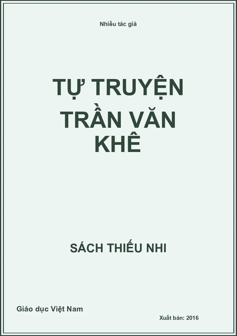 Tự truyện Trần Văn Khê