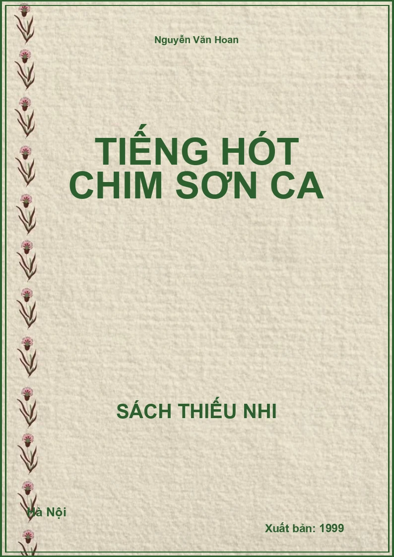 Tiếng hót chim sơn ca