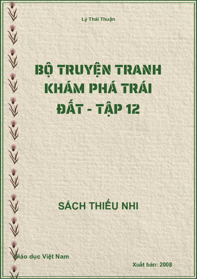 Bộ truyện tranh khám phá trái đất - Tập 12