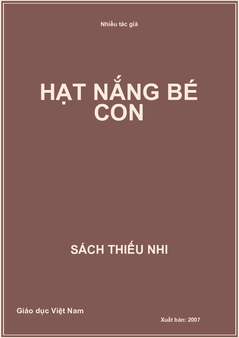 Hạt nắng bé con