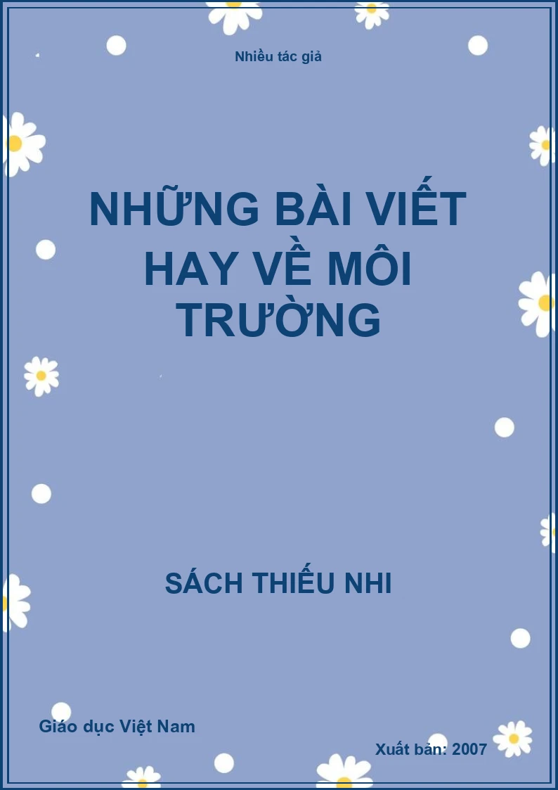 Những bài viết hay về môi trường