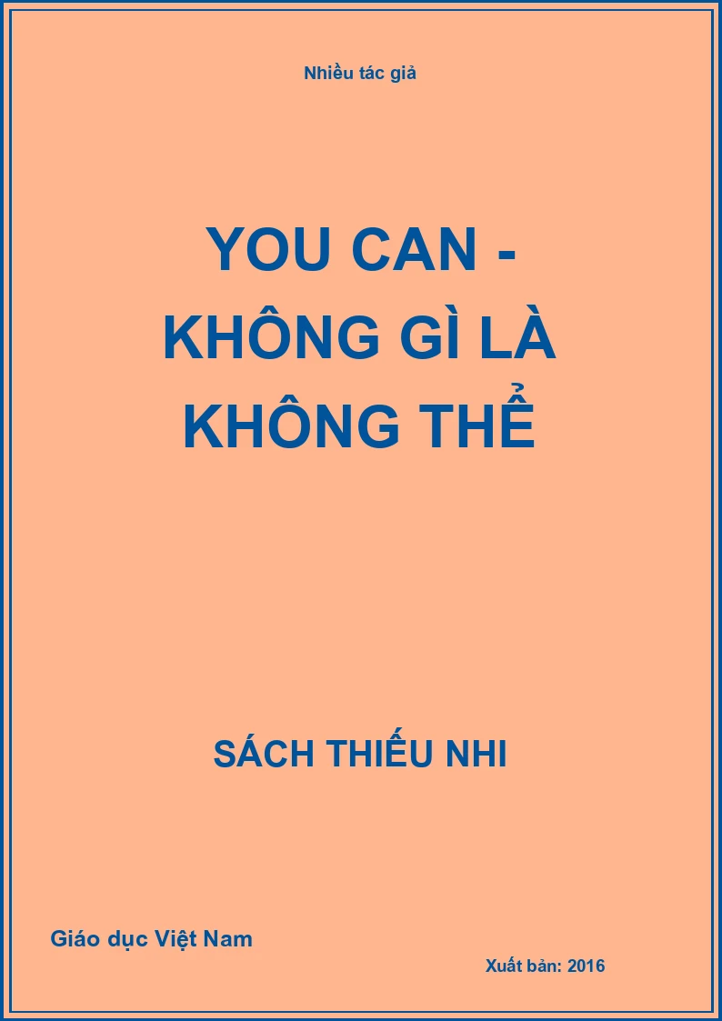 You can - Không gì là không thể