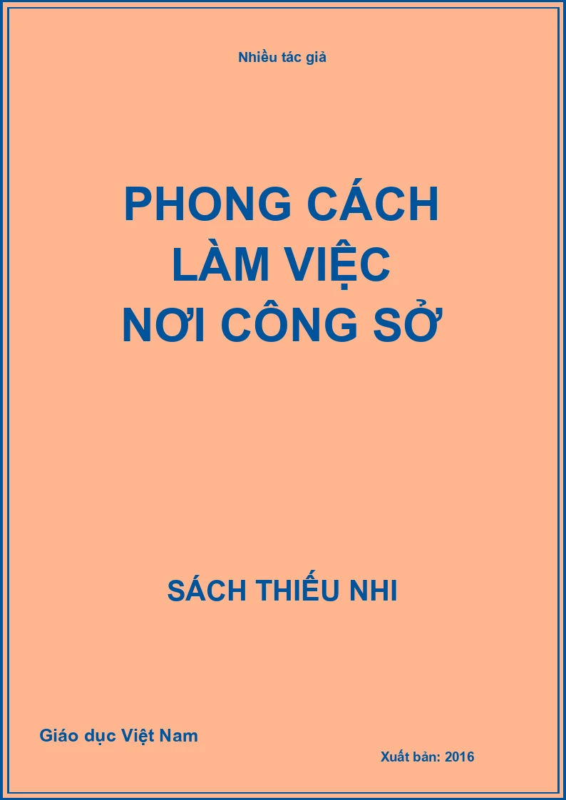 Phong cách làm việc nơi công sở