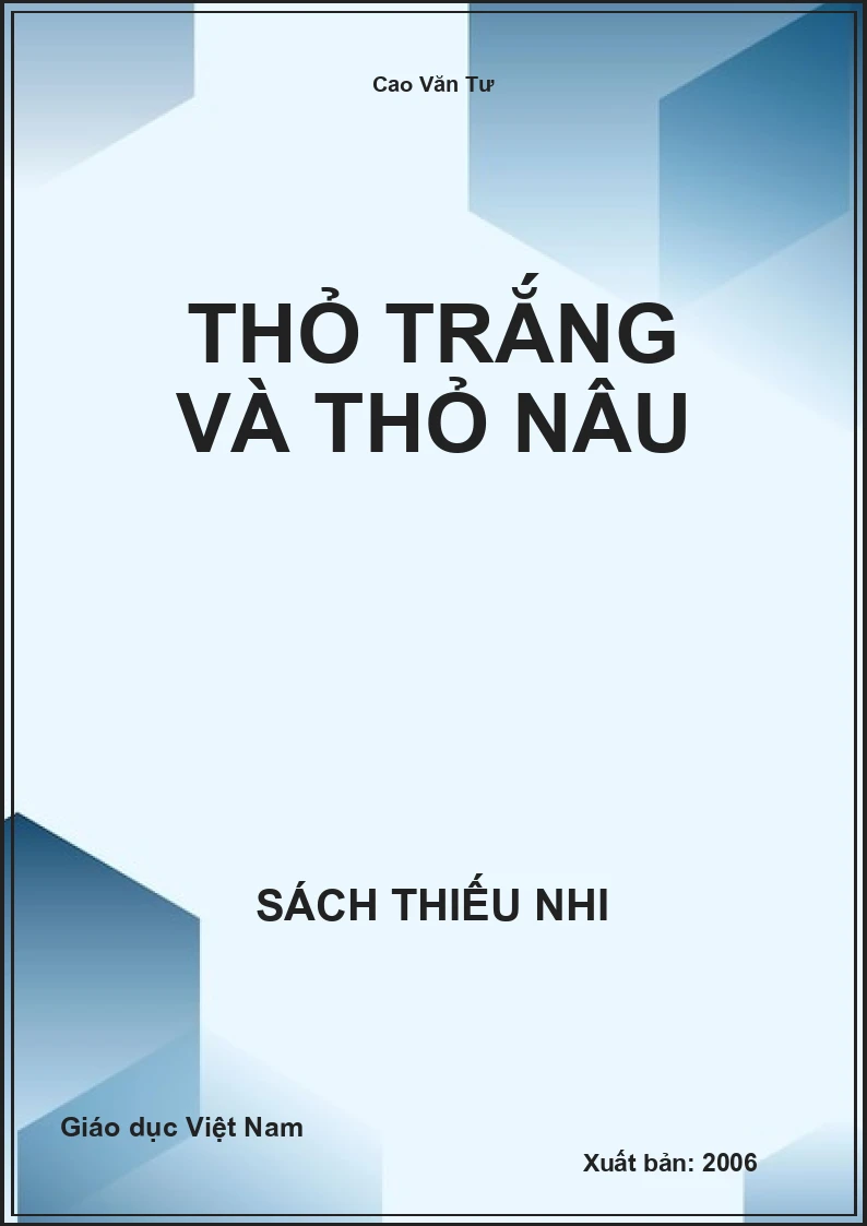 Thỏ trắng và thỏ nâu