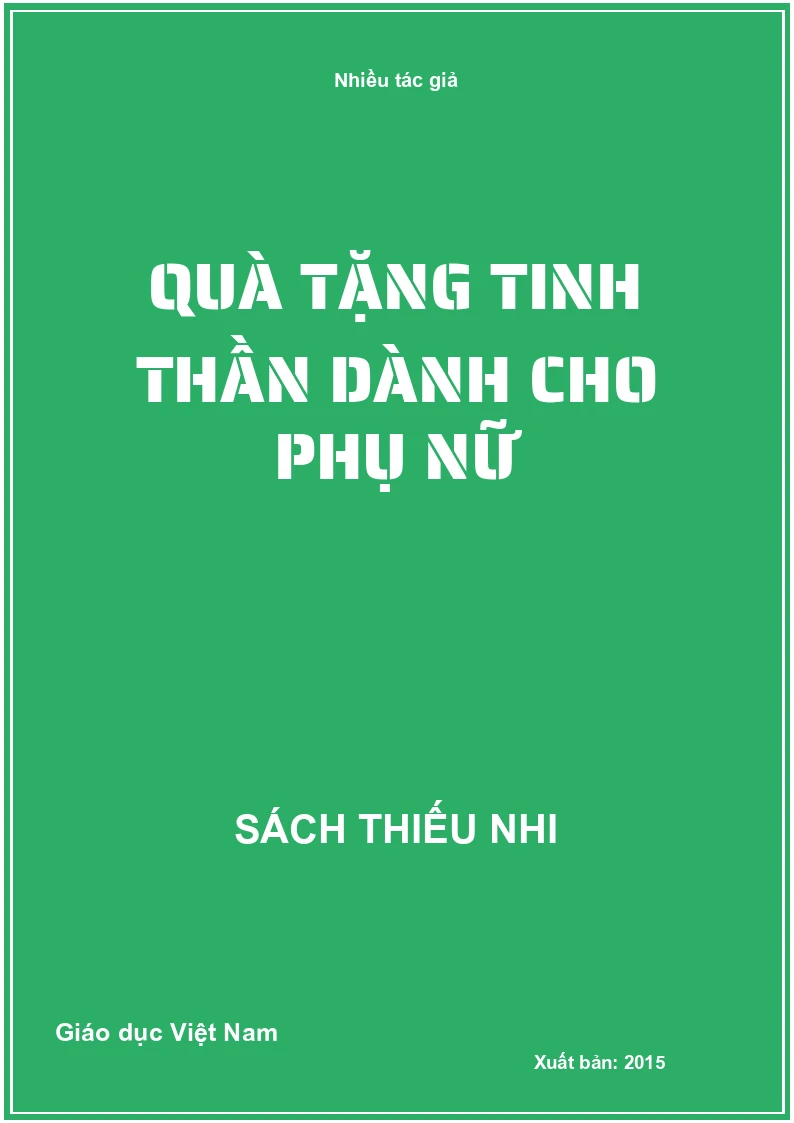 Quà tặng tinh thần dành cho phụ nữ