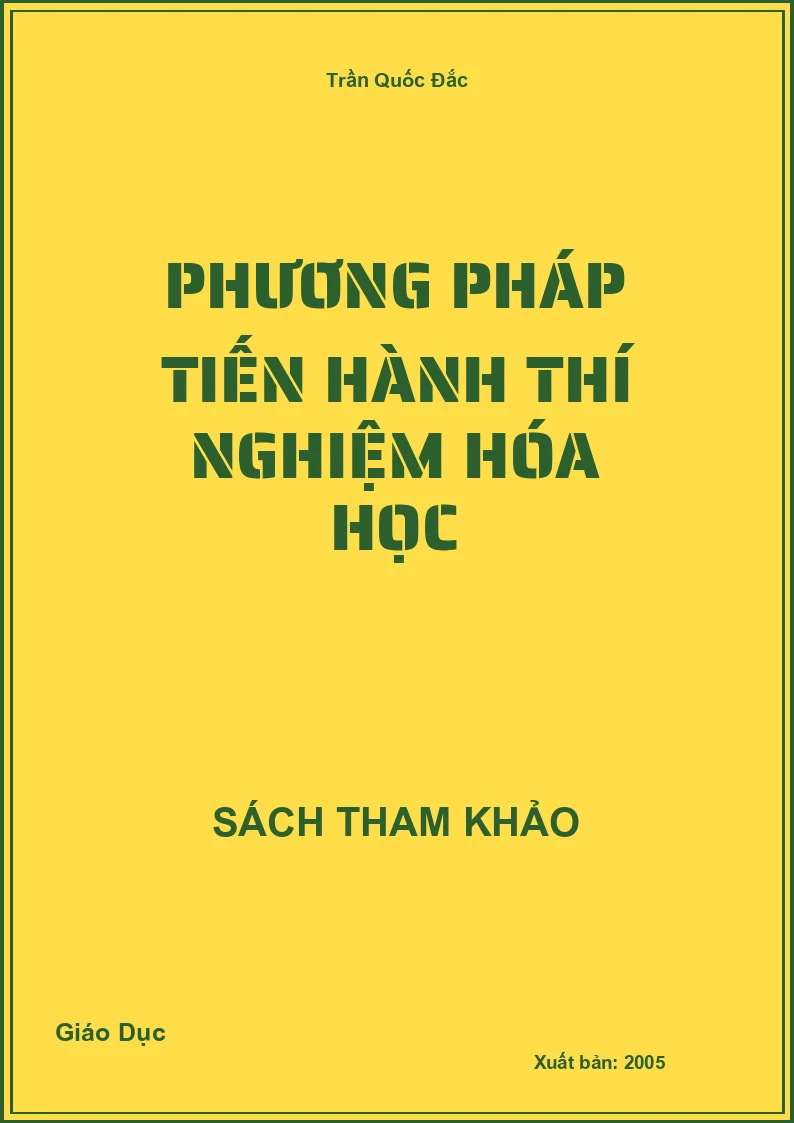 Phương pháp tiến hành thí nghiệm Hóa học