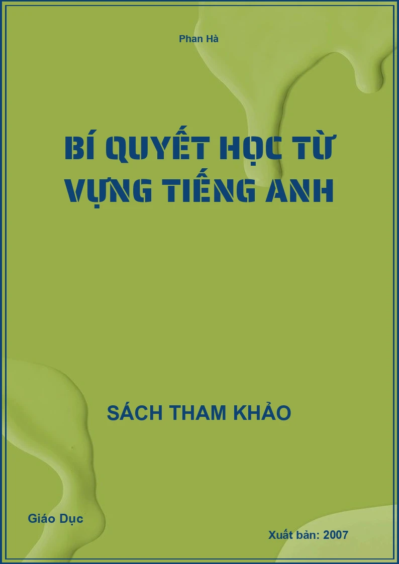 Bí quyết học từ vựng Tiếng Anh