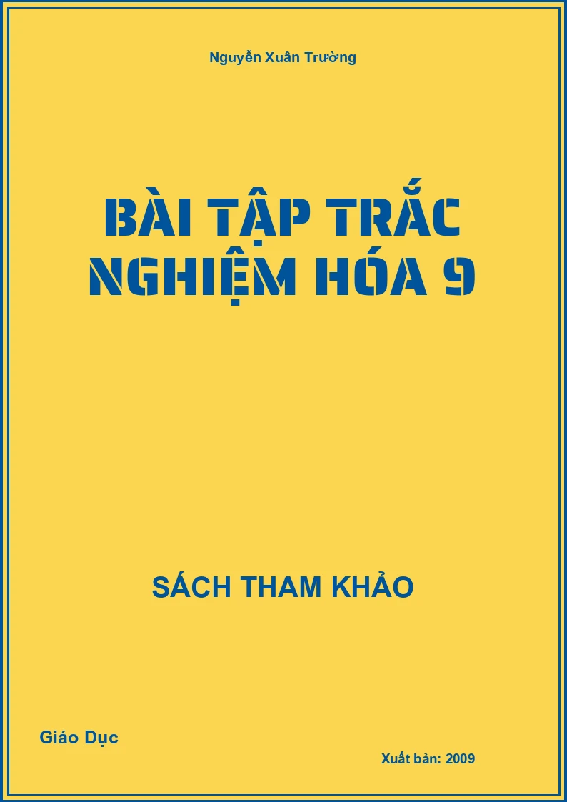Bài tập trắc nghiệm Hóa 9