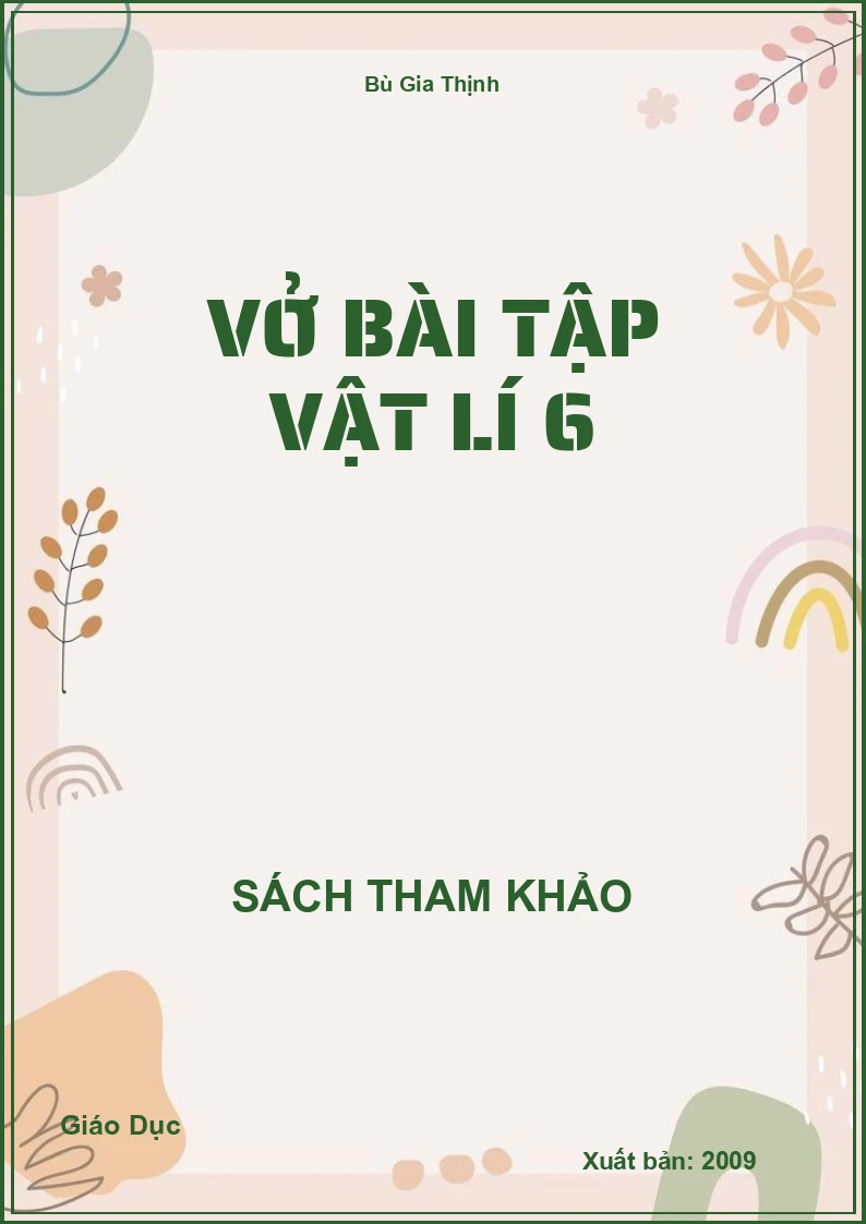 Vở bài tập Vật Lí 6