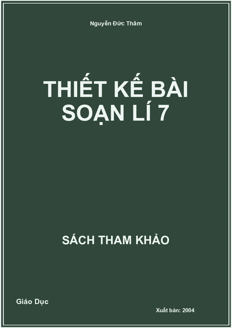 Thiết kế bài soạn Lí 7