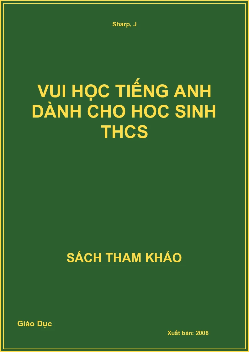 Vui học Tiếng Anh dành cho hoc sinh THCS