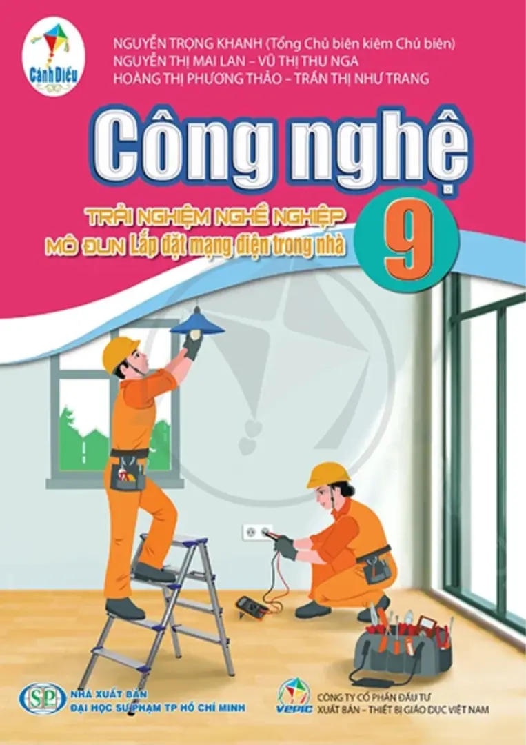 Sách giáo khoa Công nghệ 9 Trải nghiệm nghề nghiệp, Mô đun Lắp đặt mạng điện trong nhà - Cánh diều