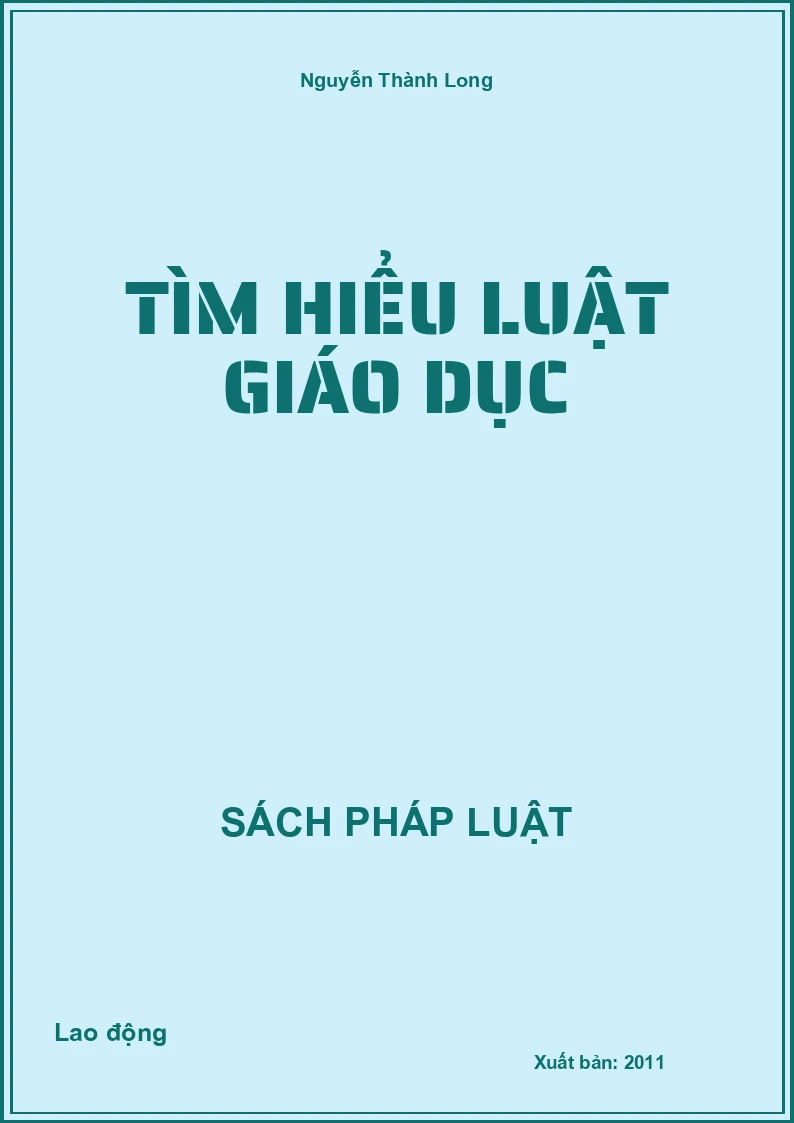 Tìm hiểu luật giáo dục