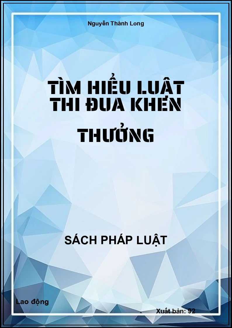 Tìm hiểu luật thi đua khen thưởng