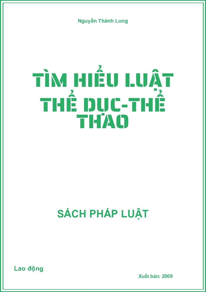 Tìm hiểu luật thể dục-thể thao