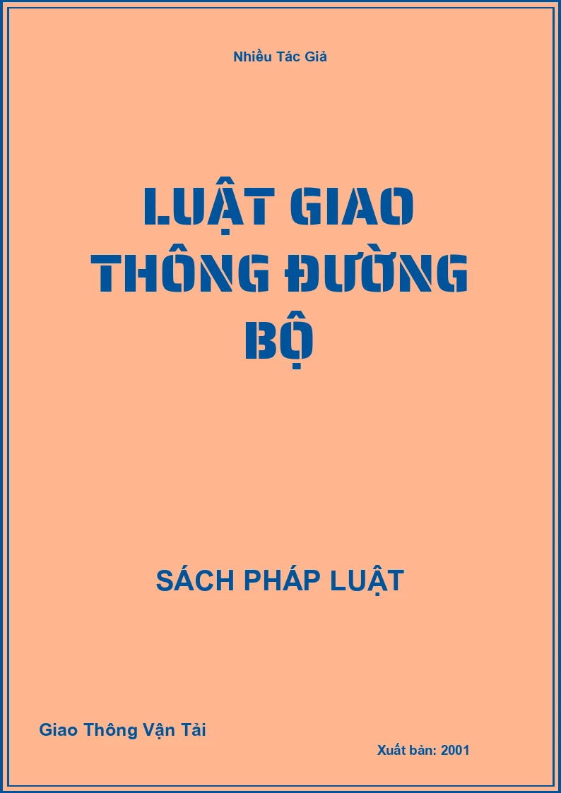 Luật giao thông đường bộ