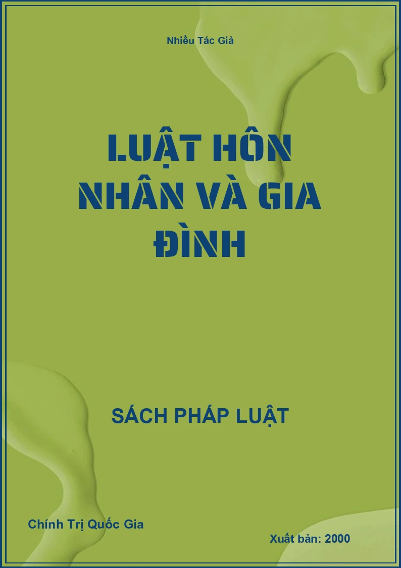 Luật hôn nhân và gia đình