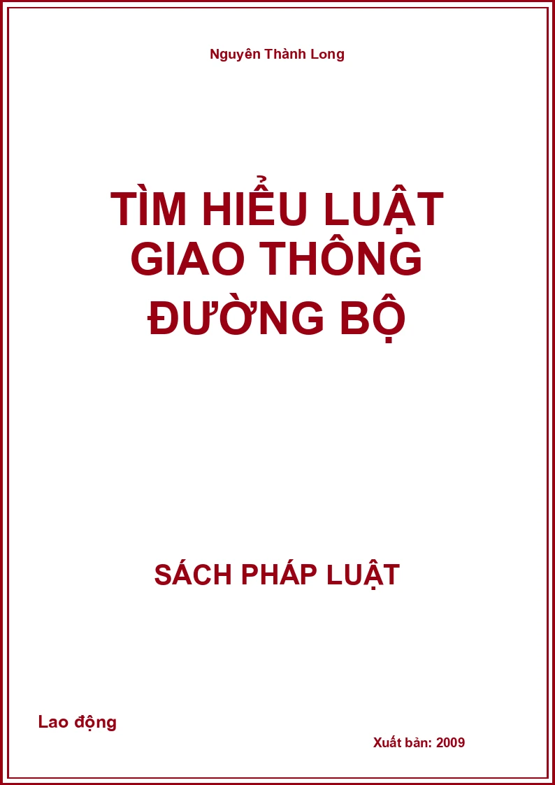 Tìm hiểu luật giao thông đường bộ