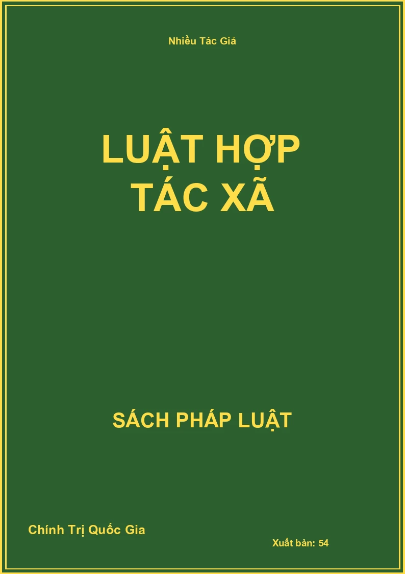 Luật Hợp tác xã