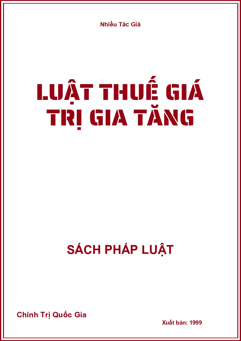 Luật thuế giá trị gia tăng