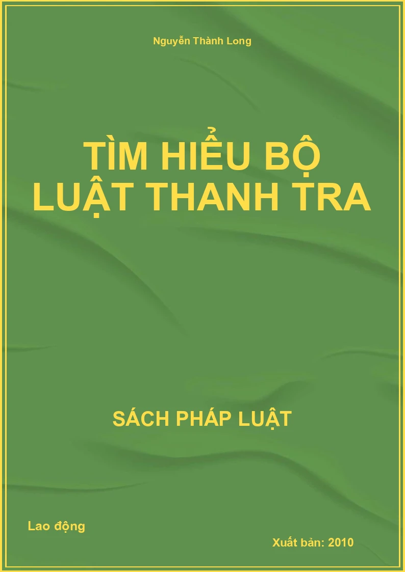 Tìm hiểu bộ luật thanh tra