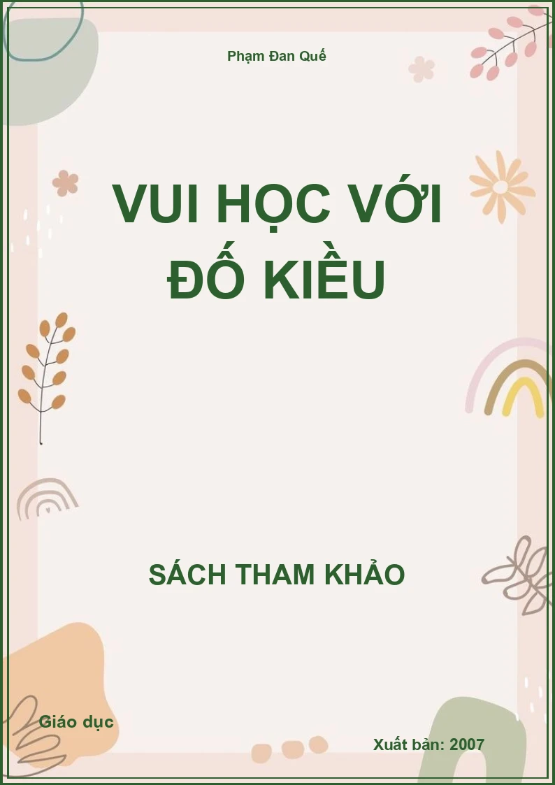 Vui Học Với Đố Kiều