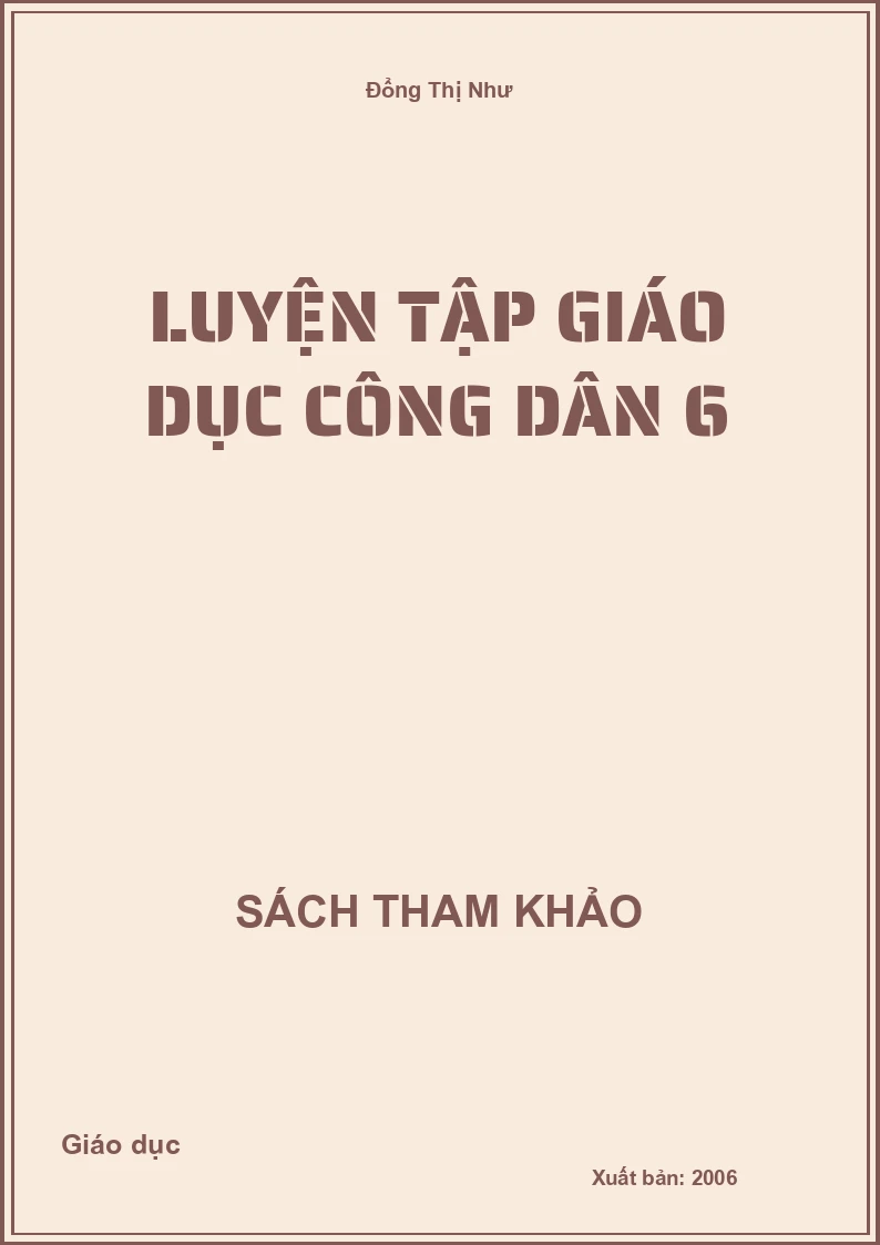Luyện Tập Giáo Dục Công Dân 6