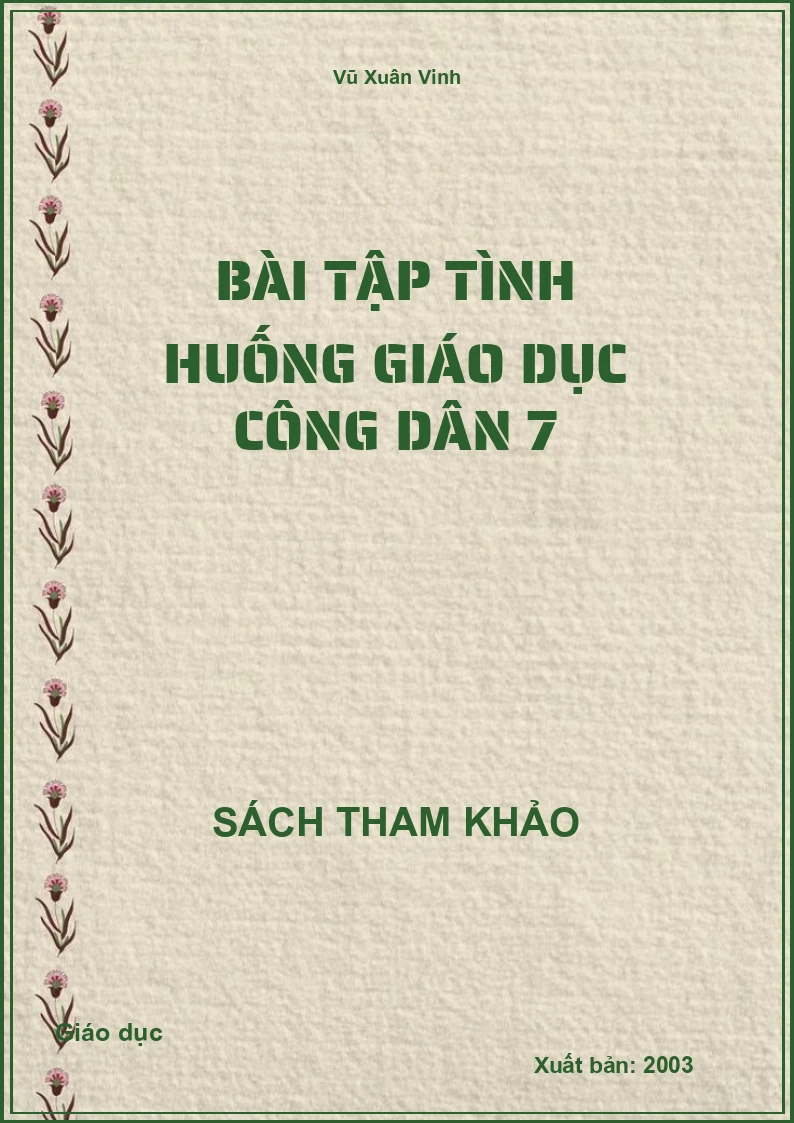 Bài Tập Tình Huống Giáo Dục Công Dân 7